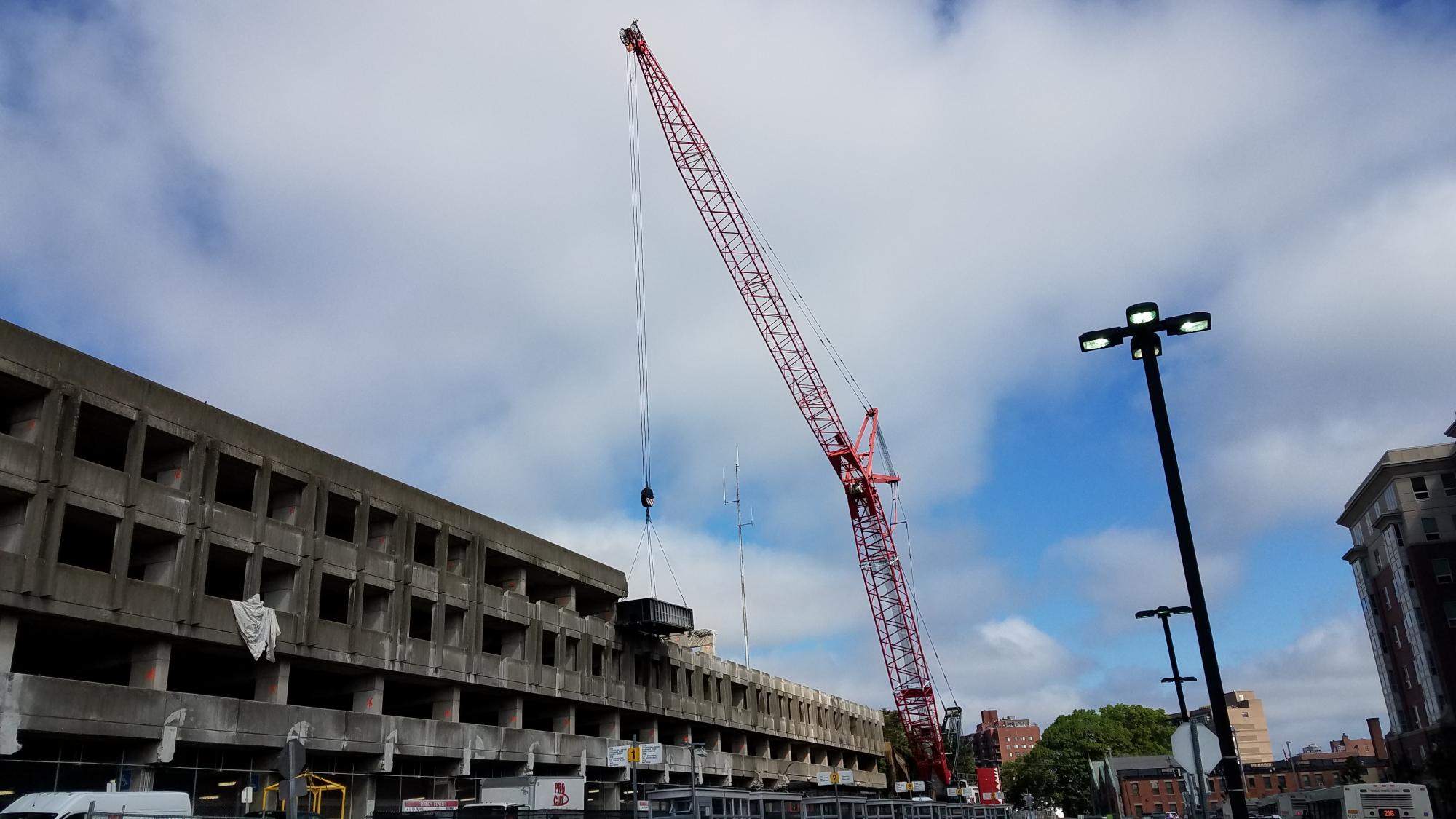 Demolition of Quincy Center Garage